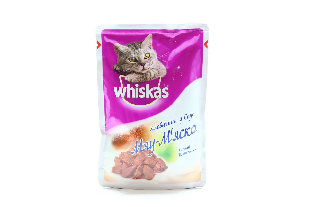 Whiskas Mur-Meat Beef in Sauce Cat Pouch 85g