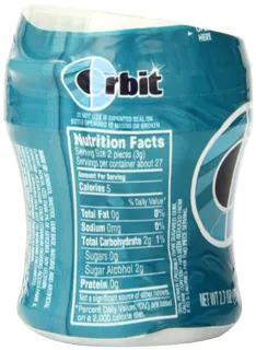 Orbit Gum Bottles, Wintermint, 55g (4-pack) — photo 2