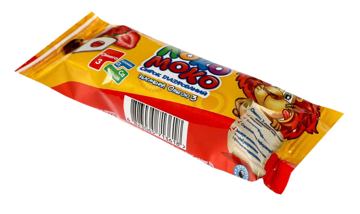 Lactel Loko Moko Glazed Curd Strawberry 15% 36g