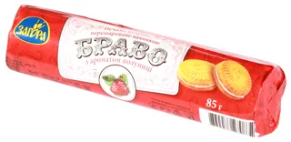Bravo Zagora Strawberry Cookies 85g x24 — photo 2