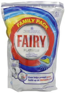 Fairy Platinum Lemon Dishwasher Tablets 62 Clean — photo 2