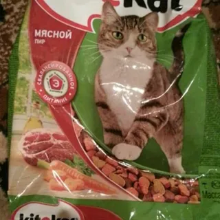Kitekat dry cat food Meat feast 400g — photo 7