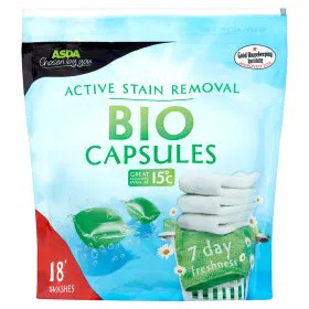 ASDA Active Stain Removal Bio Capsules 18 Washes