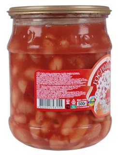 Khoziaiushka Beans in Tomato Sauce 500g — photo 2