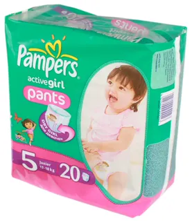 Pampers Activ Girl Junior Diapers 20pcs — photo 4