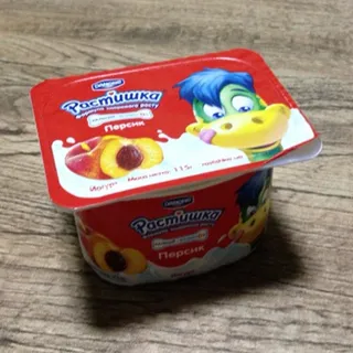 Rastishka Peach Yogurt 2.5% Plastic Cup 115g — photo 5