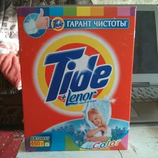 Tide Absolute Laundry Detergent + Lenor Scent Color Automatic 450g — photo 3