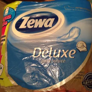 Zewa Deluxe Pure White toilet paper 3-ply 4pcs — photo 8