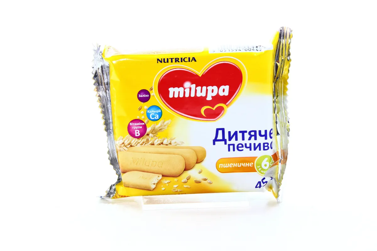 Печиво Nutrytsyia Zakladы Produktsyinэ Sp.z.o.o. Mylupa пшеничне дитяче 45г