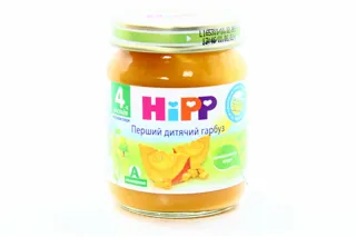 Hipp First Baby Pumpkin Puree Unsalted For Babies From 4 Months Glass Jar 125g — photo 6