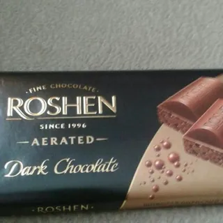 Roshen Classic Extra Dark Porous Chocolate 100g in Bars — photo 2