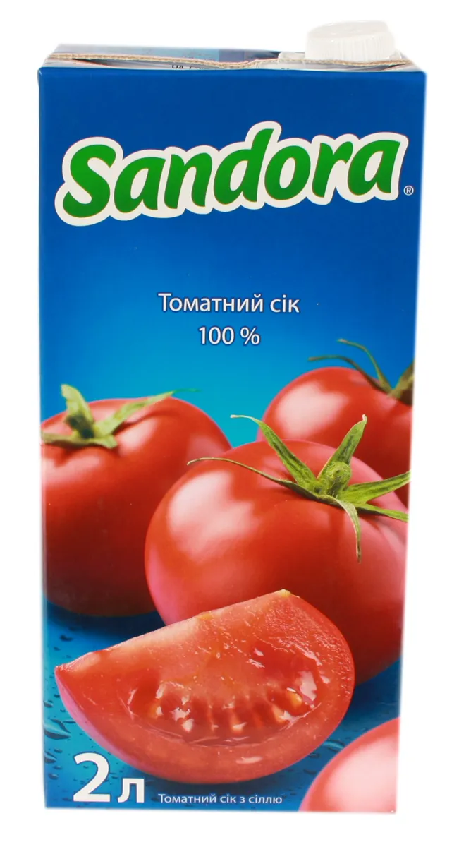 Sandora Tomato Juice with Salt Tetra Pak 2L