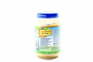 Gerber Fruit-Yogurt Puree Grape-Apple-Apricot Sugar-Free with Vitamin C for Children from 6 Months Glass Jar 190g — photo 3