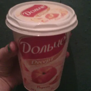 Dolce Peach Quark Dessert 4% Plastic Cup 400g — photo 6