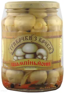 Grybochky z Bochky Marinated Mushrooms Glass Jar 620g — photo 2
