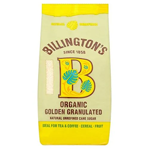 Billingtons Organic Unrefined Natural Cane Granulated Sugar 500g