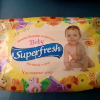 Superfresh Baby Wipes 60pcs — photo 2