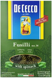 De Cecco Fusilli with Spinach, 12 oz (12 pack) — photo 12