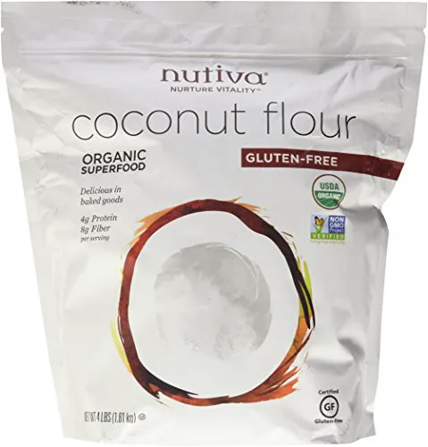 Nutiva ORAGANIC безглютенова Кокосова борошно 1.81KG