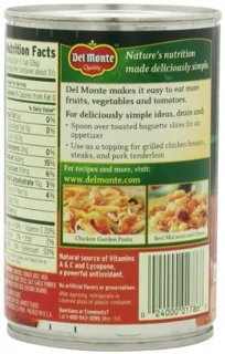Del Monte Diced Tomatoes Basil, Garlic & Oregano, 14.5 oz (Pack 8) — photo 2