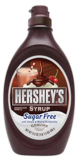 Hersheys Sugar-Free Chocolate Syrup, 17.5 oz Bottles (Pack of 6) — photo 2