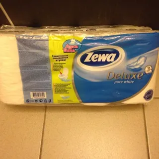 Zewa Deluxe White Toilet Paper 3-Ply 8-Pack — photo 5