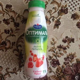 Optimal drinking yogurt strawberry raspberry 2%, 275ml — photo 3