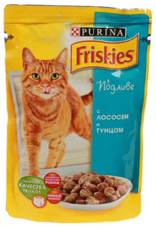 Friskies Cat Food with Salmon and Tuna Chunks in Sauce 100g — photo 4