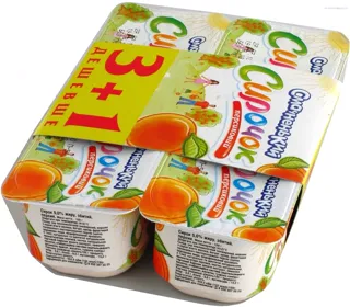Smachnenka Whipped Cheese Peach 5% 4x100g plastic cup — photo 4
