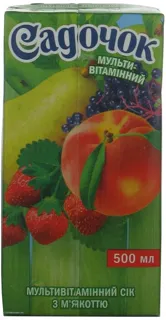 Sadochok Multivitamin Juice with Pulp Sterilized Tetra Pak 500ml — photo 3