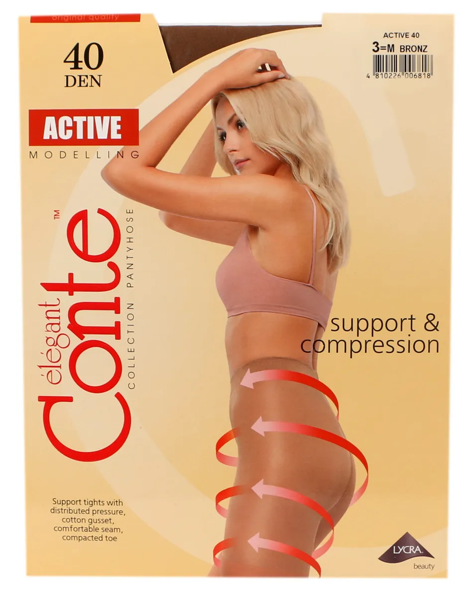 Women's Active Conte Tights 40 den size 3 bronze
