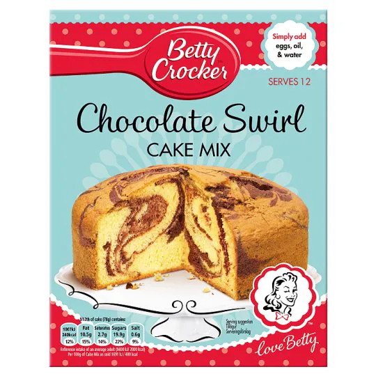Торт Betty Crocker з шоколадним візерунком