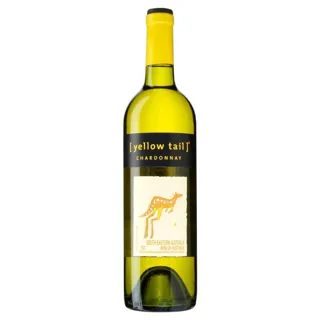 Wine chardonnay Yellow tail white dry 13% 2010year 750ml glass bottle — photo 3