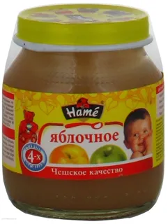 HAMÉ S.r.o. Apple Fruit Puree for Children from 4 Months Glass Jar 125g — photo 4