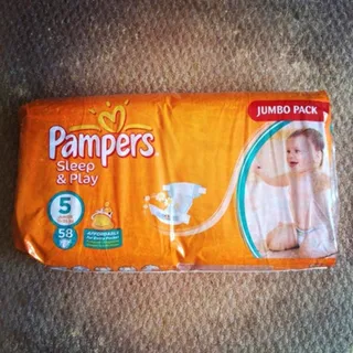 Pampers Sleep and Play Junior Jumbo Size 5 Diapers 11-16kg 58pcs — photo 4