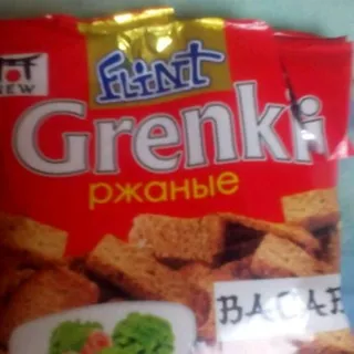 Flint Rye Croutons Wasabi Flavor Flow Pack 80g — photo 2
