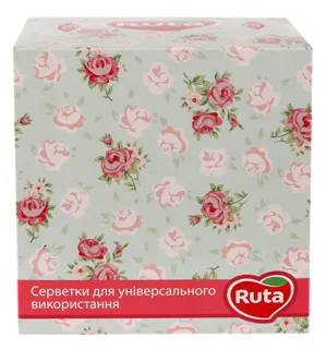 Ruta Palitra White Cosmetic Tissues 2-ply 80pcs — photo 2