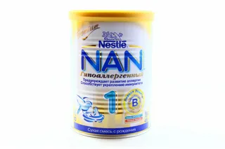 Nestle NAN 1 Hypoallergenic Dry Milk Mix for Infants From Birth Iron Can 400g Netherlands — photo 4