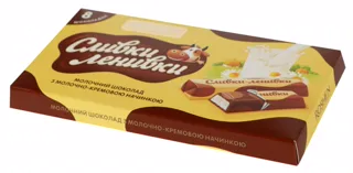 Roshen Milk Chocolate Slivky-Lenivky with Milk Cream Filling 100g — photo 2