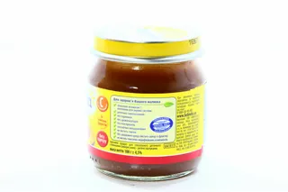 Bebivita Plum Apple Puree from 5 Months Glass Jar 100g — photo 2
