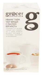 Grace Evening Time Black Tea with Bergamot Oil 25 Bags — photo 2