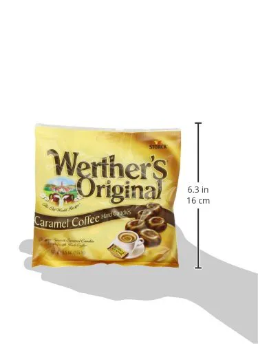 Werthers Оригінальна карамель зі смаком кави, 155 г, упаковка 12 шт.