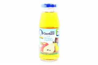 Gerber apple and pear juice pasteurized no sugar with vitamin C from 4 months 175ml glass jar — photo 8