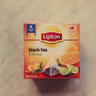 Чай Lipton чорний Citrus Тропічні фрукти 20 пірамідок — фото 3