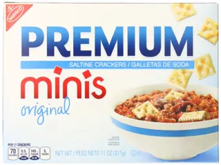 Premium Salty Crackers, Minis Original, 11 Ounce Box (6 Pack) — photo 3