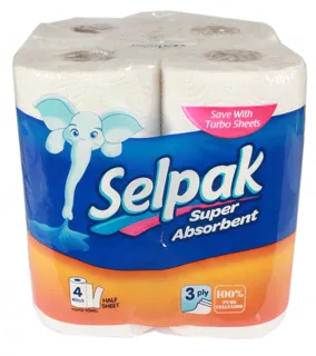 White Roll Towels 4pcs/pkg — photo 2