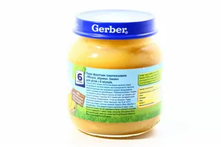 Gerber Apple-Apricot-Banana Fruit Puree without Starch and Sugar for Children from 6 Months Glass Jar 130g — photo 3