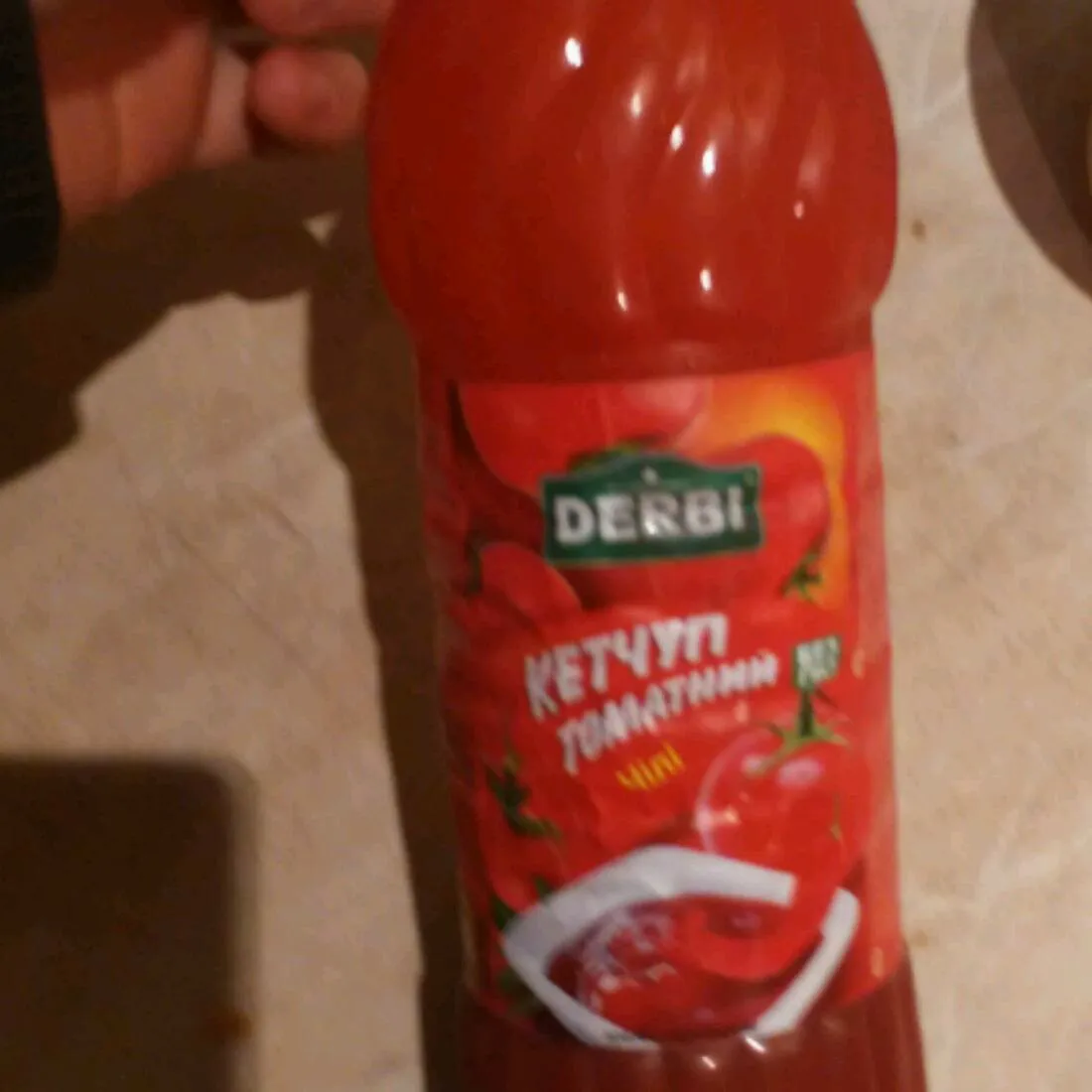 Derbi Chili Tomato Ketchup Bottle 830g
