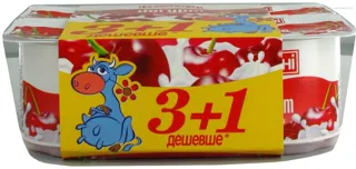 Fanny Cherry Yogurt 1.5% Plastic Cup 4x120g — photo 3