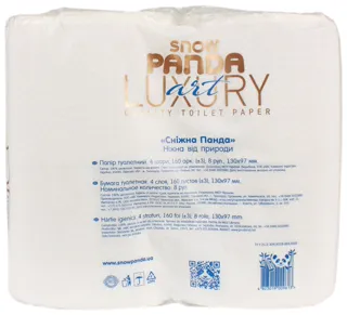 Snezhnaia Panda Art Luxury 4-ply Toilet Paper 8pcs — photo 2